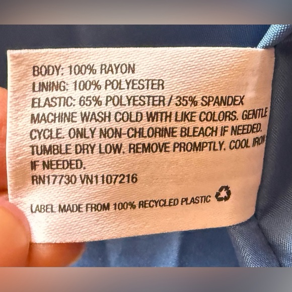 The Nines by HATCH Blue and Black Midi Dress - Picture 11 of 16